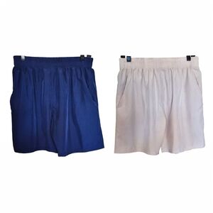 ULTRA Performance Athletic Shorts Bundle – Men’s Medium – Blue & Tan